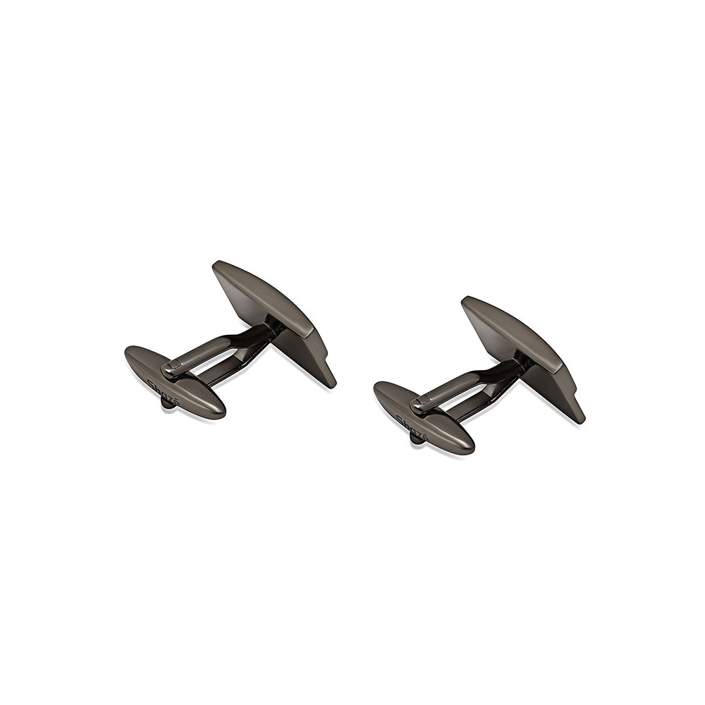 Shaze Balance Bars Black Cufflinks