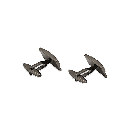 Shaze Balance Bars Black Cufflinks