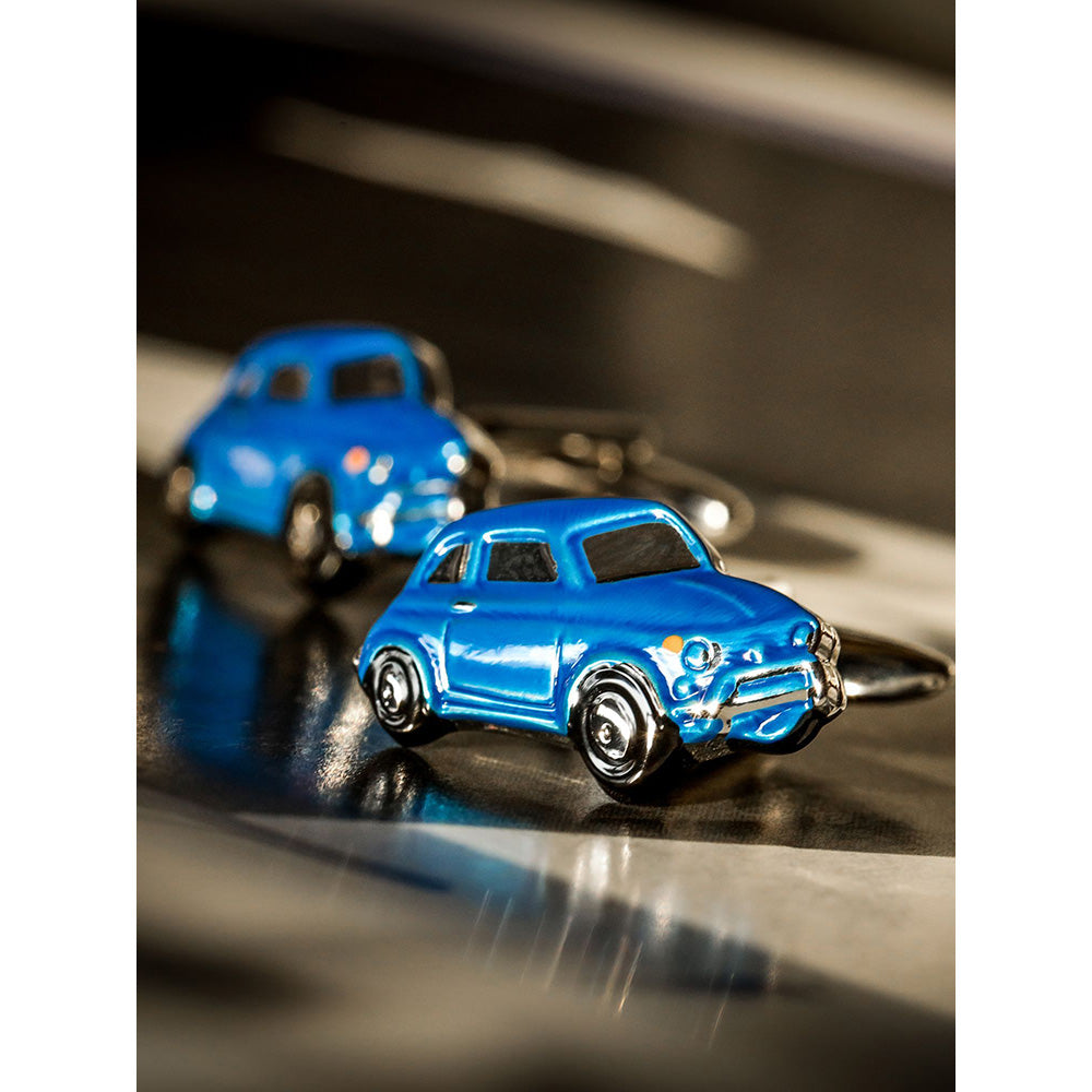 Shaze Route 66 Blue Cufflinks