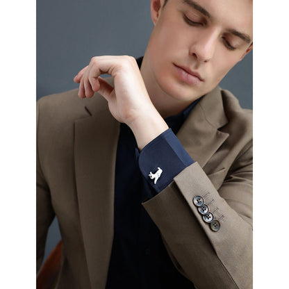 Shaze Milou White Cufflinks
