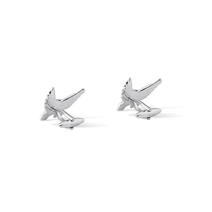 Shaze Avian Black Cufflinks