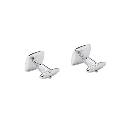 Shaze Druzy Silver Cufflinks