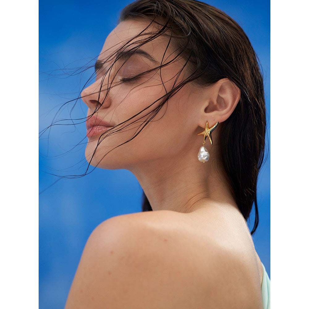 Shaze Starfire Drop Earrings