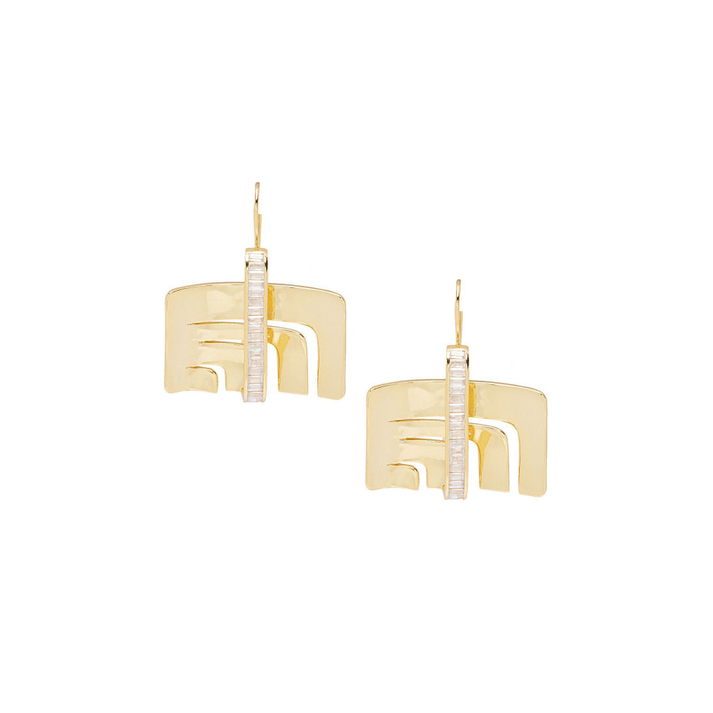 Shaze Square Plate Earring