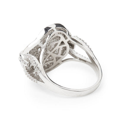 Shaze Crystal Rose Ring