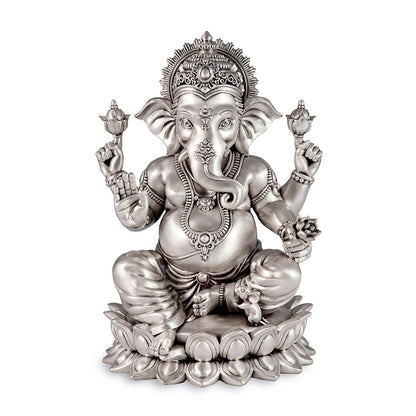 Shaze Lotus Ganesha- Satin Figurine