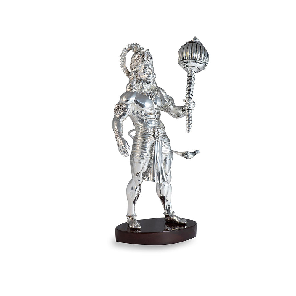 Shaze Silver Boundless Hanuman Figurine