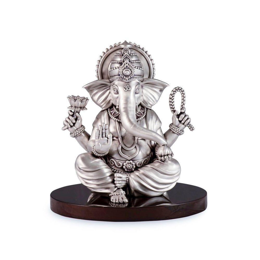 Shaze Silver Bless Ganesha Figurine