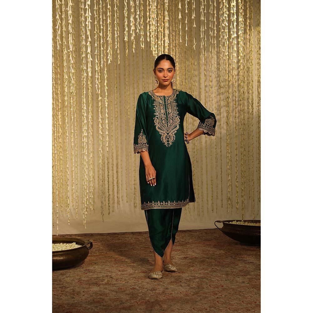 Sheetal Batra Amara Kurta & Dhoti-Green (Set of 2)