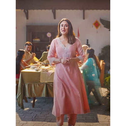 Sheetal Batra Pink Kurta With Pant (Set of 2)