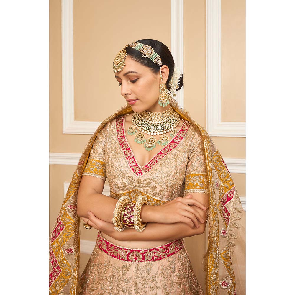 Sheetal Batra Multicolour Lehenga With Blouse And Dupatta (Set of 3)