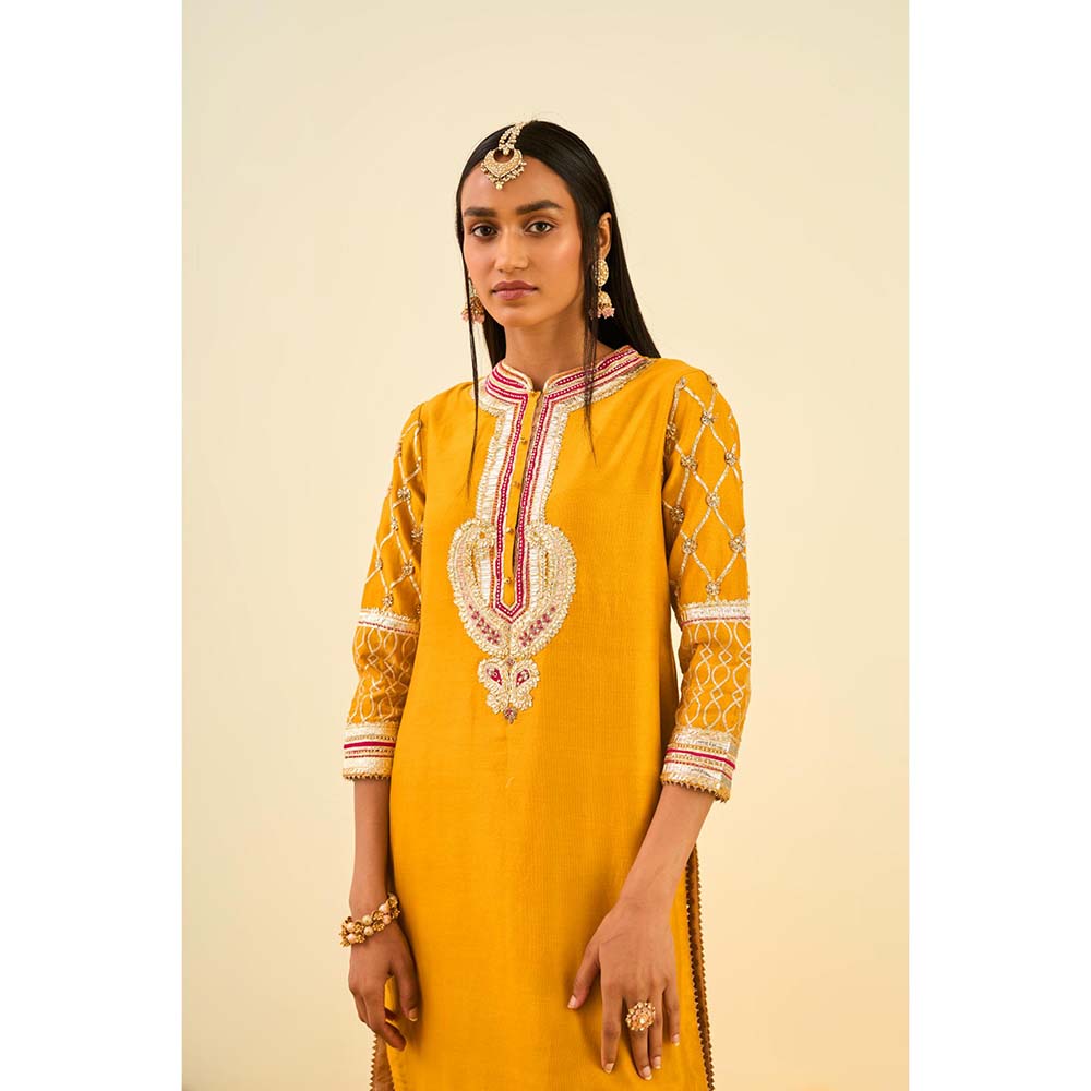 Sheetal Batra Yellow Kurta with Dhoti (Set of 2)
