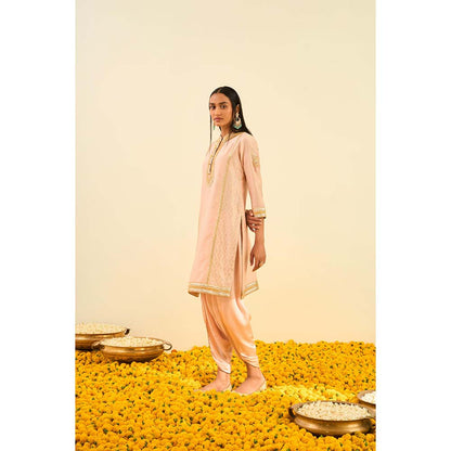 Sheetal Batra Pink Kurta with Dhoti (Set of 2)