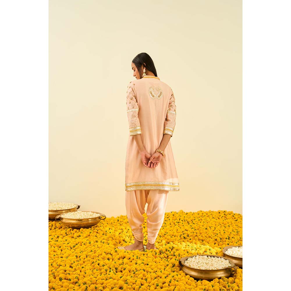 Sheetal Batra Pink Kurta with Dhoti (Set of 2)