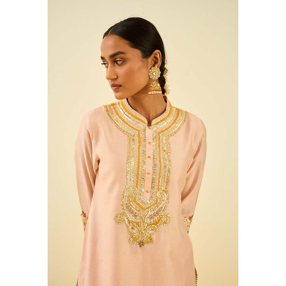 Sheetal Batra Pink Kurta with Palazzo (Set of 2)