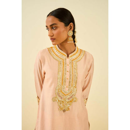 Sheetal Batra Pink Kurta with Palazzo (Set of 2)