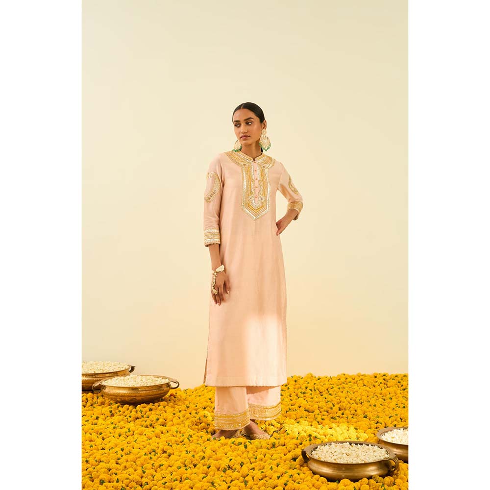 Sheetal Batra Pink Kurta with Palazzo (Set of 2)