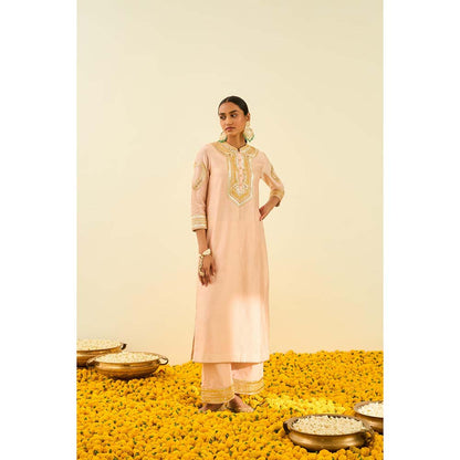 Sheetal Batra Pink Kurta with Palazzo (Set of 2)