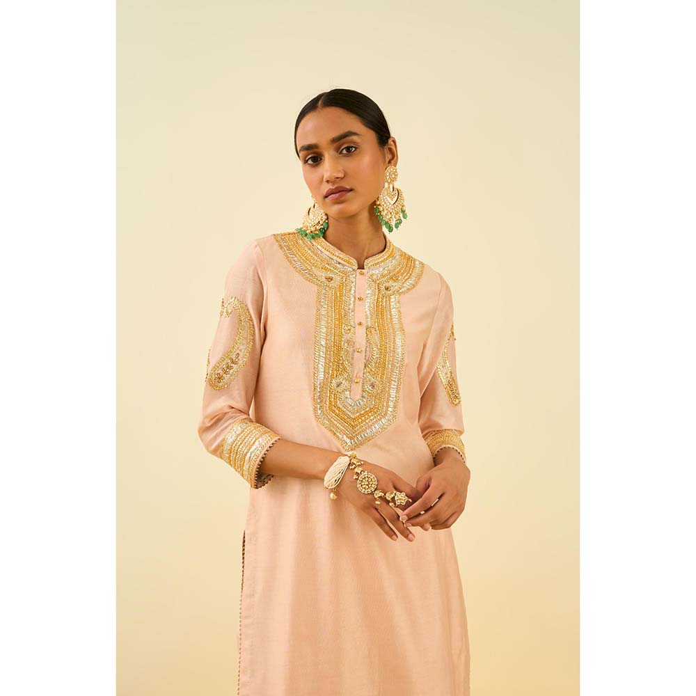 Sheetal Batra Pink Kurta with Palazzo (Set of 2)