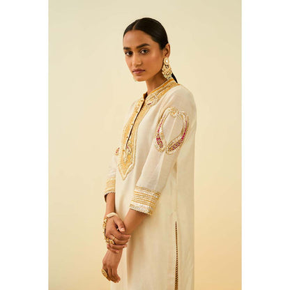 Sheetal Batra Ivory Kurta with Palazzo (Set of 2)