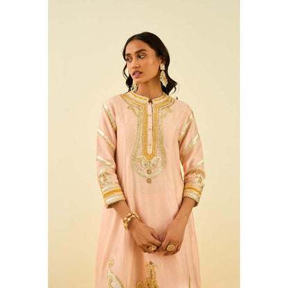 Sheetal Batra Pink Short Kurta with Salwar and Dupatta (Set of 3)