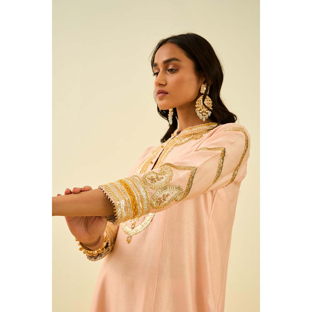 Sheetal Batra Pink Short Kurta with Salwar and Dupatta (Set of 3)