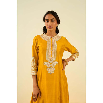Sheetal Batra Yellow Short Kurta with Salwar and Dupatta (Set of 3)