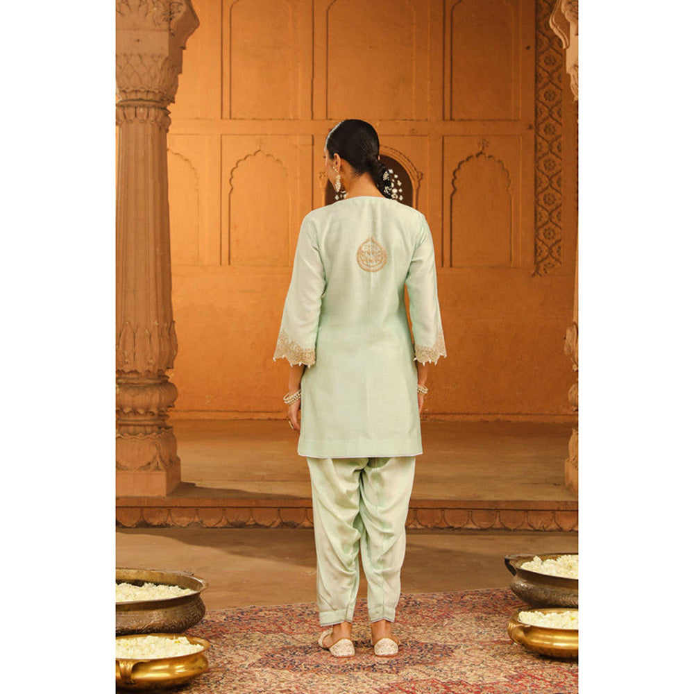 Sheetal Batra Arisa - Misty Green Kurta With Salwar And Dupatta