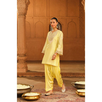 Sheetal Batra Ashira- Lemon Yellow Kurta With Salwar