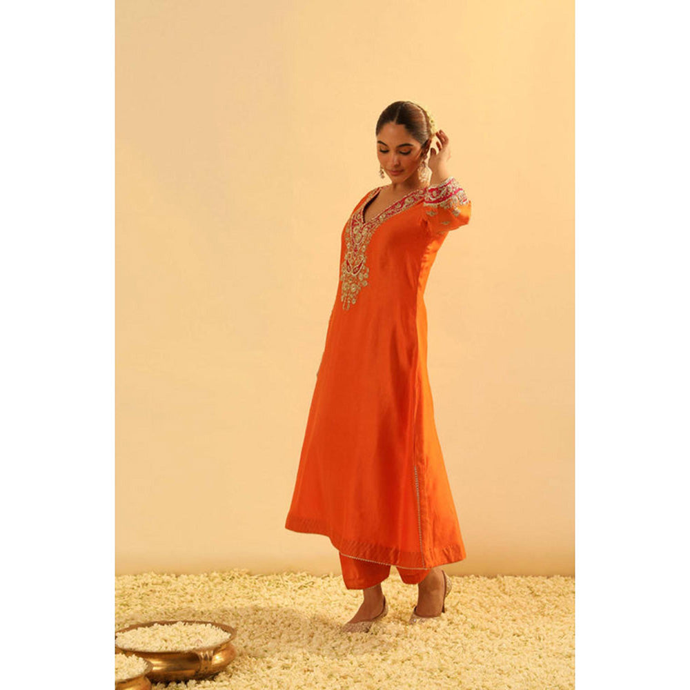 Sheetal Batra Alima - Long A-Line Choga With Salwar And Dupatta