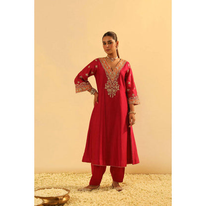 Sheetal Batra Alima - Long A-Line Choga With Salwar