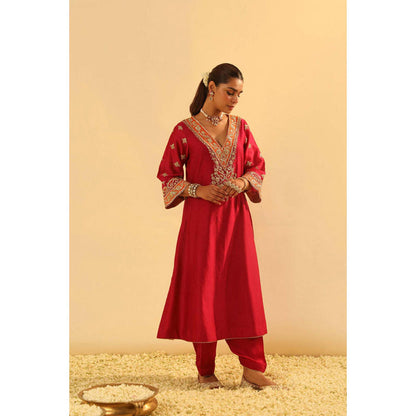 Sheetal Batra Alima - Long A-Line Choga With Salwar