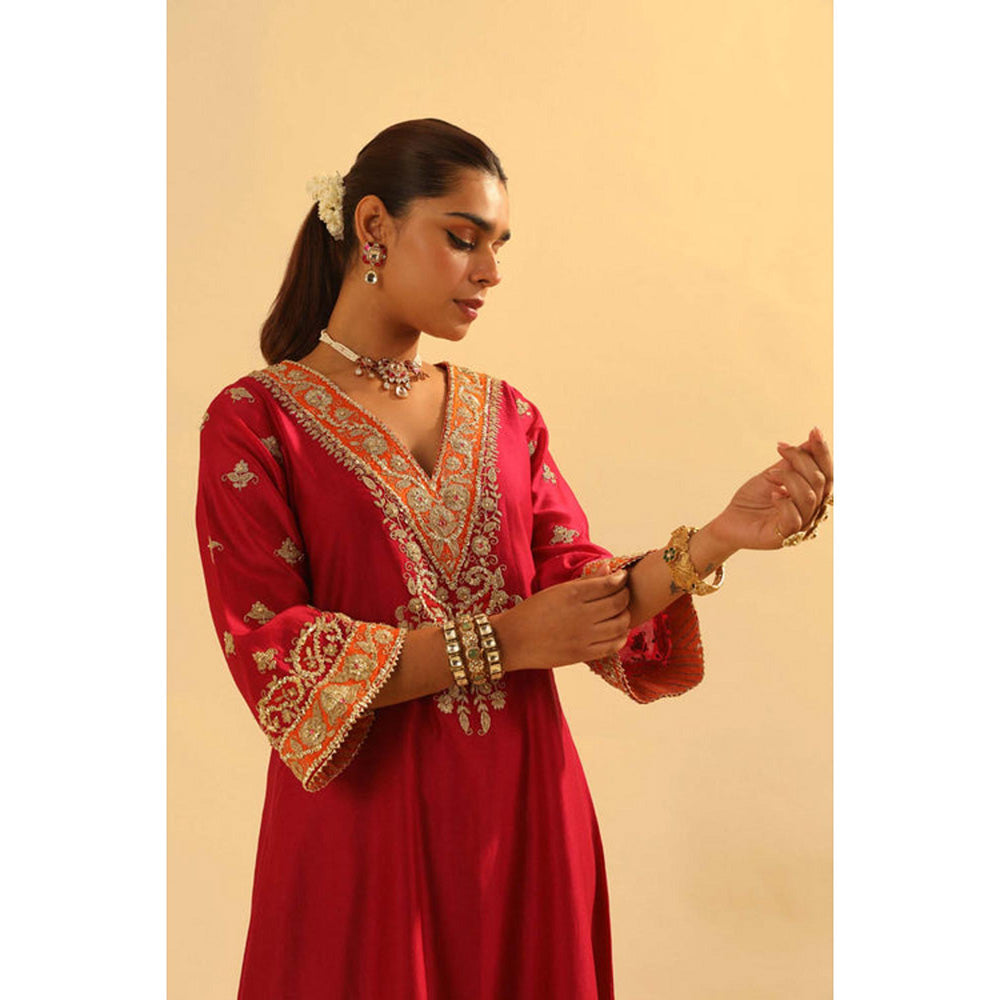 Sheetal Batra Alima - Long A-Line Choga With Salwar