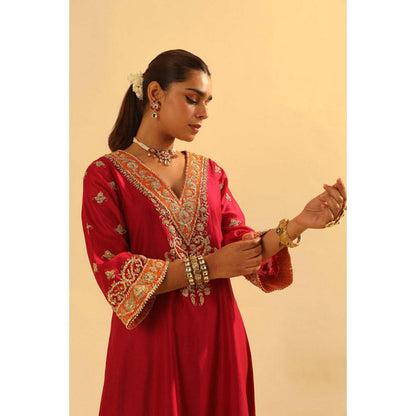 Sheetal Batra Alima - Long A-Line Choga With Salwar