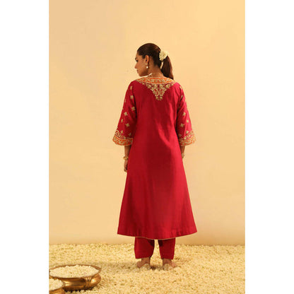 Sheetal Batra Alima - Long A-Line Choga With Salwar