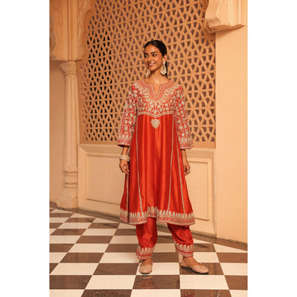 Sheetal Batra Aiman - Short Knee Length Choga With Salwar