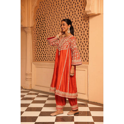 Sheetal Batra Aiman - Short Knee Length Choga With Salwar