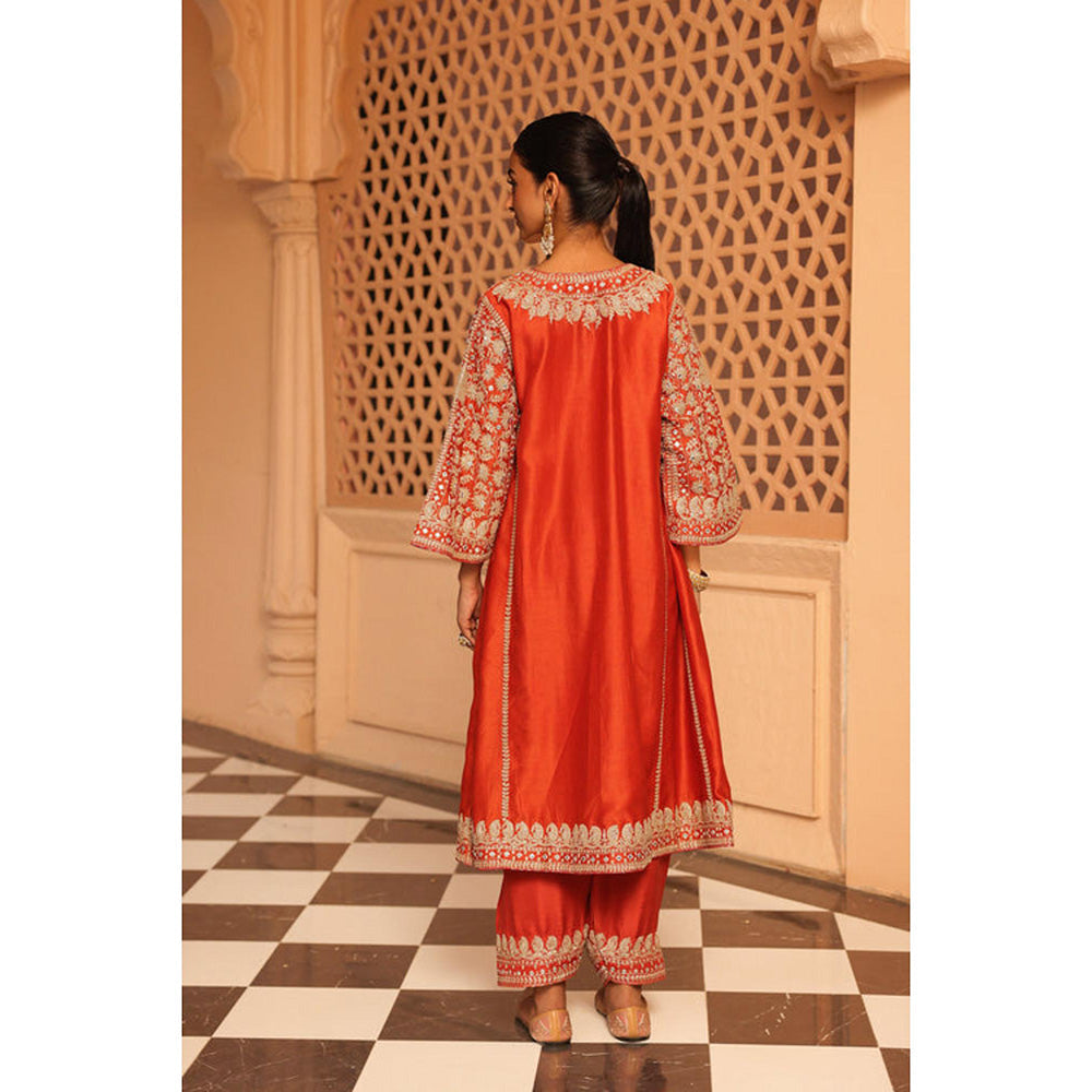Sheetal Batra Aiman - Short Knee Length Choga With Salwar
