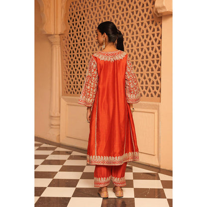 Sheetal Batra Aiman - Short Knee Length Choga With Salwar
