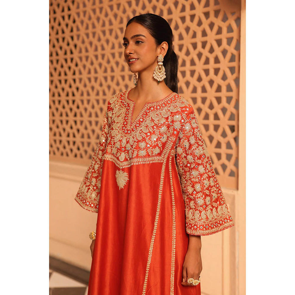 Sheetal Batra Aiman - Short Knee Length Choga With Salwar