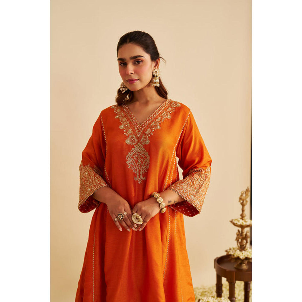 Sheetal Batra Niyah - Orange Short Chauga With Salwar