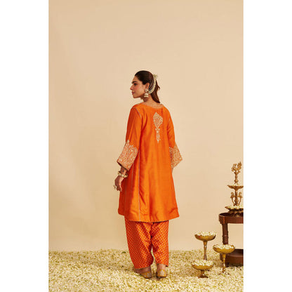 Sheetal Batra Niyah - Orange Short Chauga With Salwar