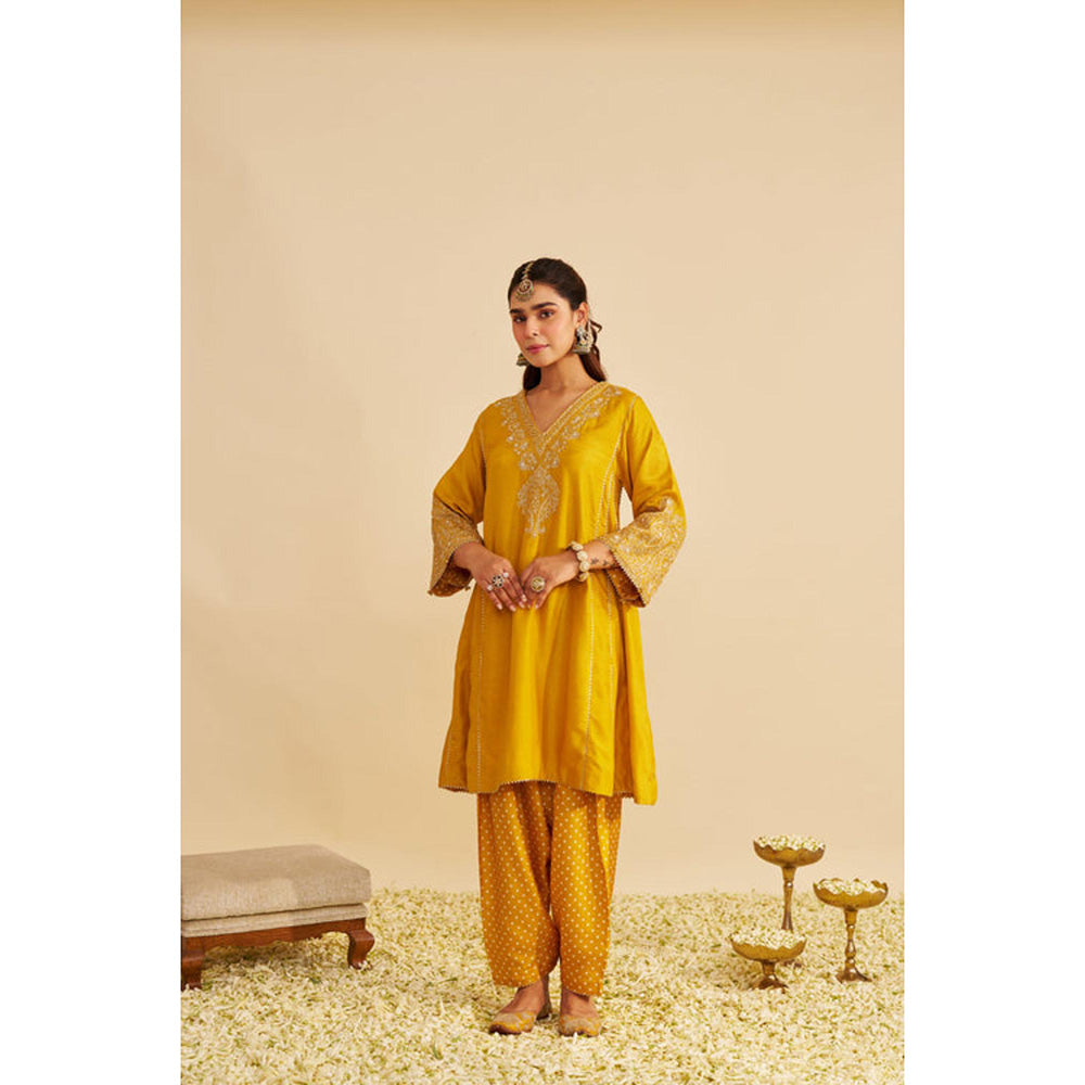 Sheetal Batra Niyah - Mustard Short Chauga With Salwar (Rts)