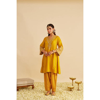Sheetal Batra Niyah - Mustard Short Chauga With Salwar (Rts)