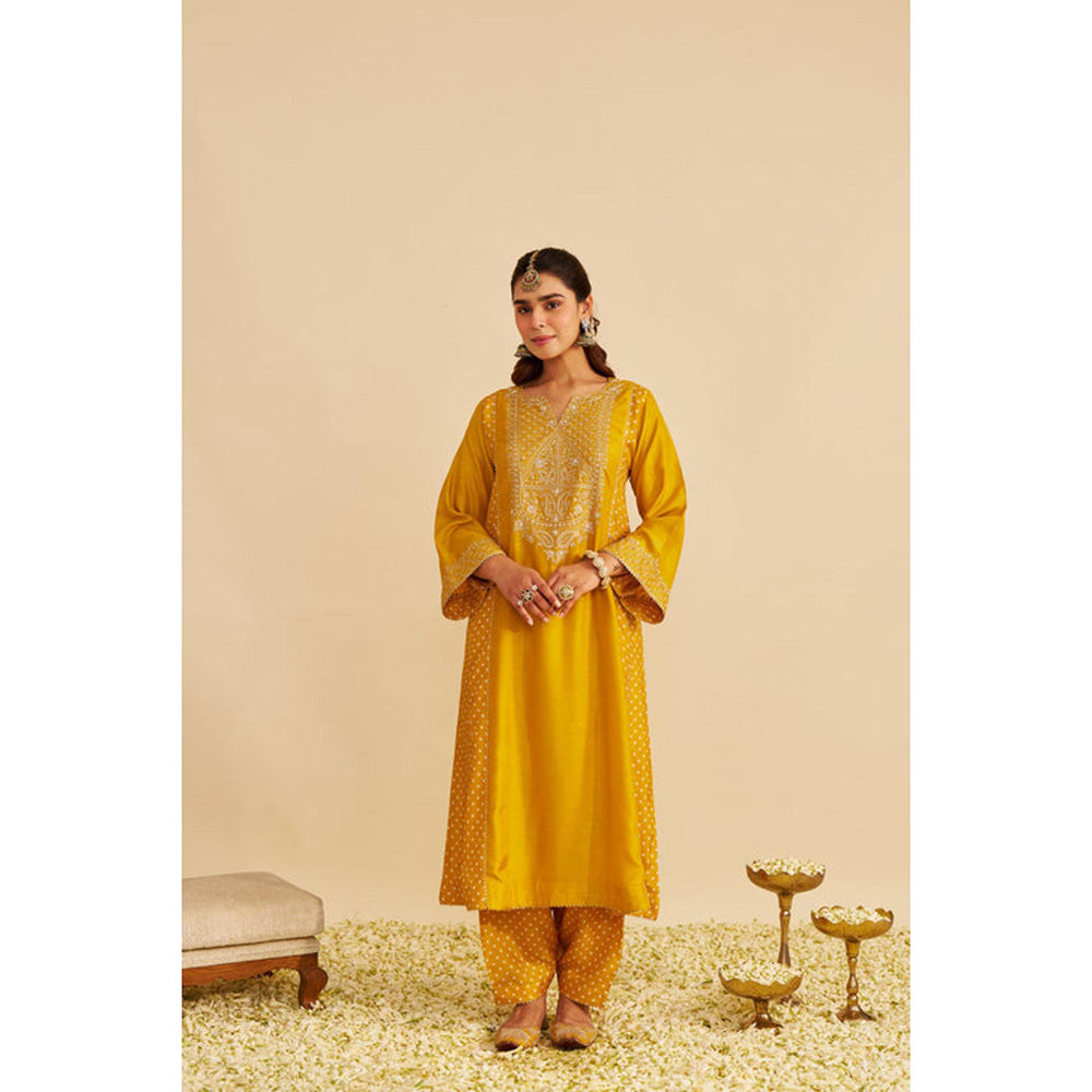 Sheetal Batra Esra - Mustard Long Chauga With Salwar