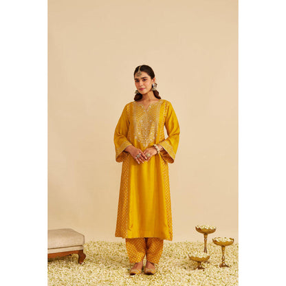 Sheetal Batra Esra - Mustard Long Chauga With Salwar