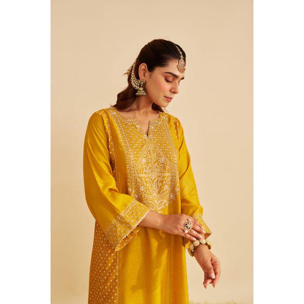 Sheetal Batra Esra - Mustard Long Chauga With Salwar