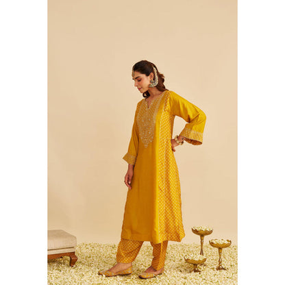 Sheetal Batra Esra - Mustard Long Chauga With Salwar And Dupatta