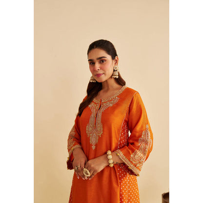 Sheetal Batra Jeriah - Orange Short Chauga With Salwar