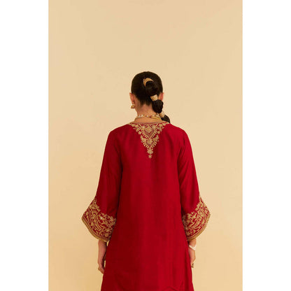 Sheetal Batra Marwa - Deep Red Short Chauga With Salwar (Lxrts)